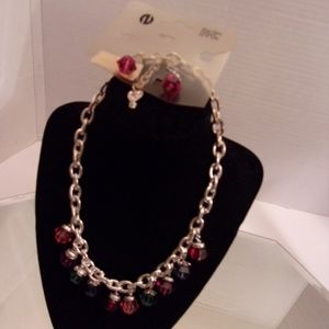 NWT IPPO NECKLACE & EARRINGS RETAIL $22 J12-5
